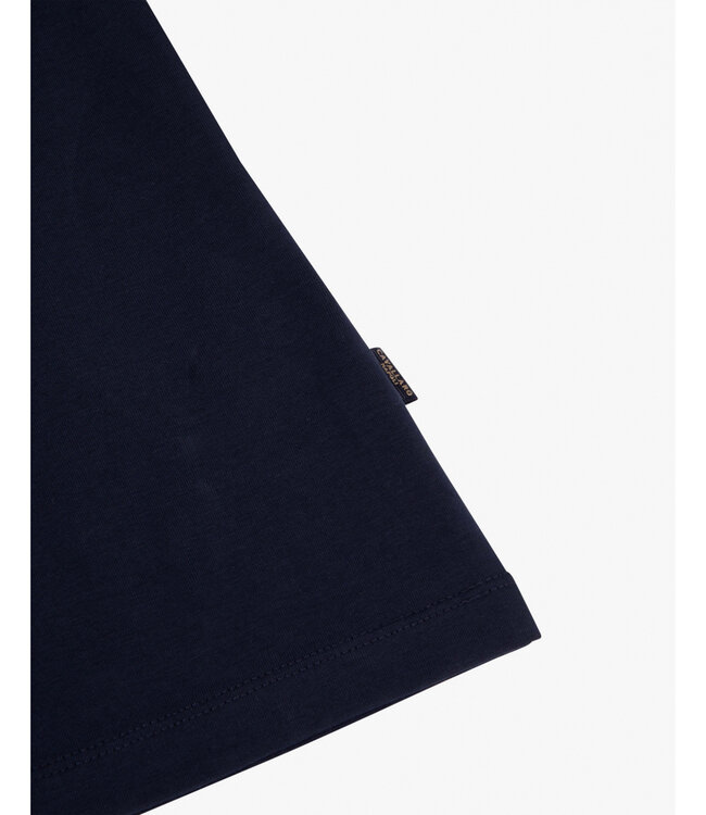 Cavallaro 116241006 heren Marciano polo lange mouw long sleeve donkerblauw katoen stretch