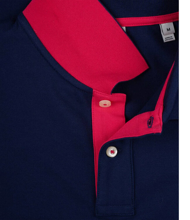 Gant 2062026-423 heren polo donker kobalt blauw persian blue stretch korte mouw