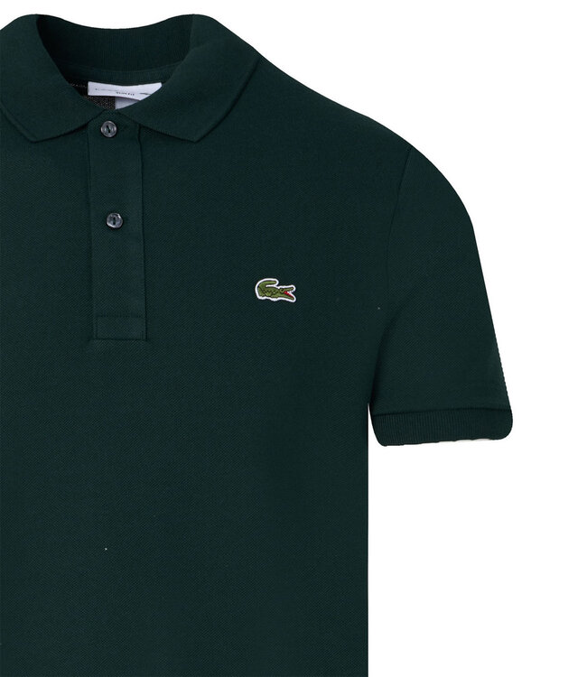 Lacoste PH4012 11 YZP Lacoste slim fit donkergroen polo groen krokodil