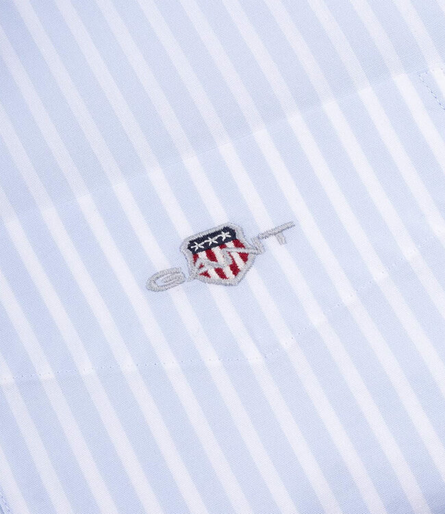 Gant 3000130-455 heren overhemd lichtblauw-wit streepje