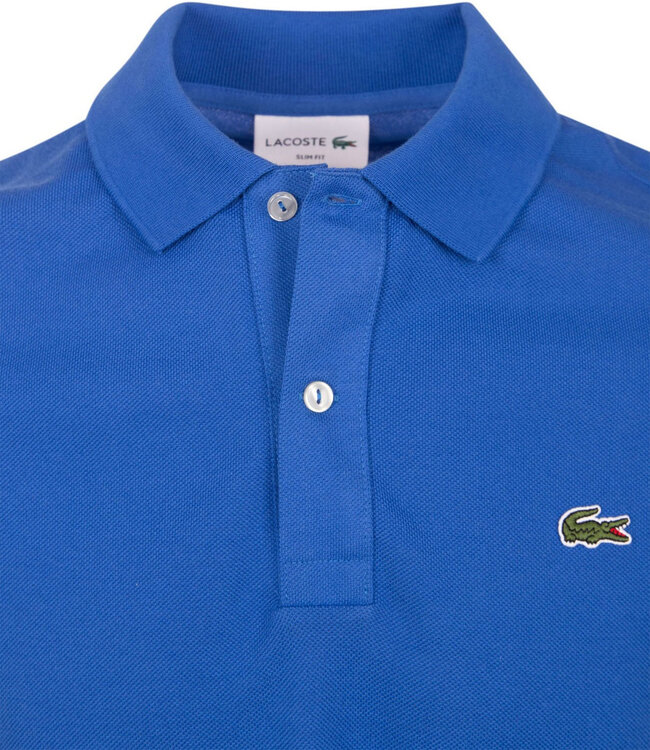 Lacoste PH4012 11 IXW slim fit kobaltblauw polo groen krokodil