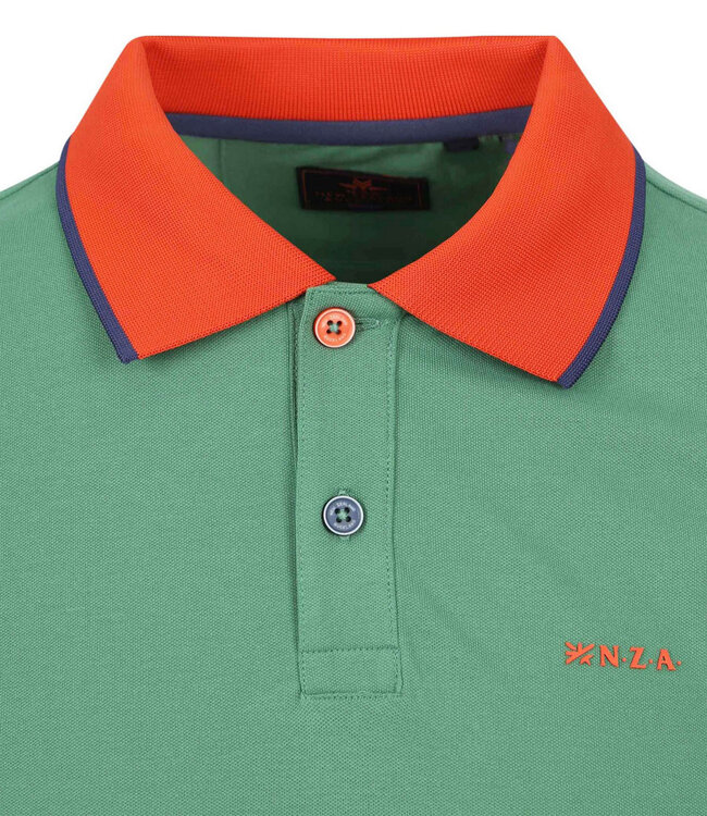 New Zealand Auckland Kinloch 24BN131 1727 AMAZON GREEN groen Polo Short Sleeve