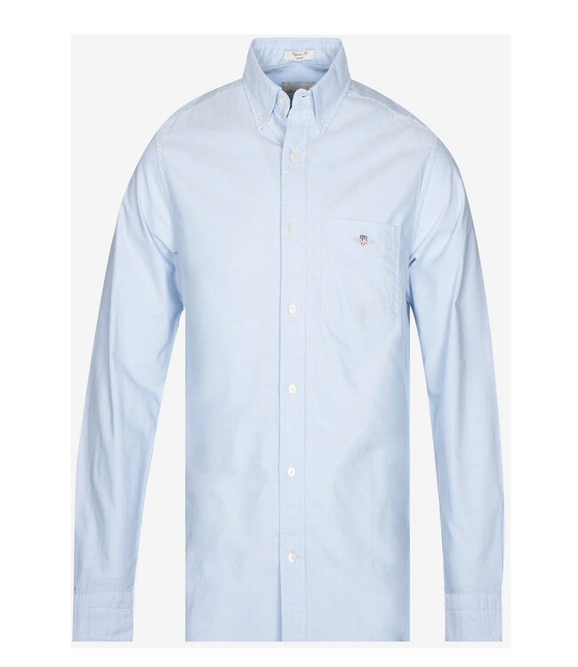 Gant 3000200-455 heren overhemd lichtblauw oxford uni
