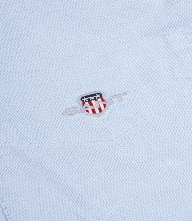 Gant 3000200-455 heren overhemd lichtblauw oxford uni