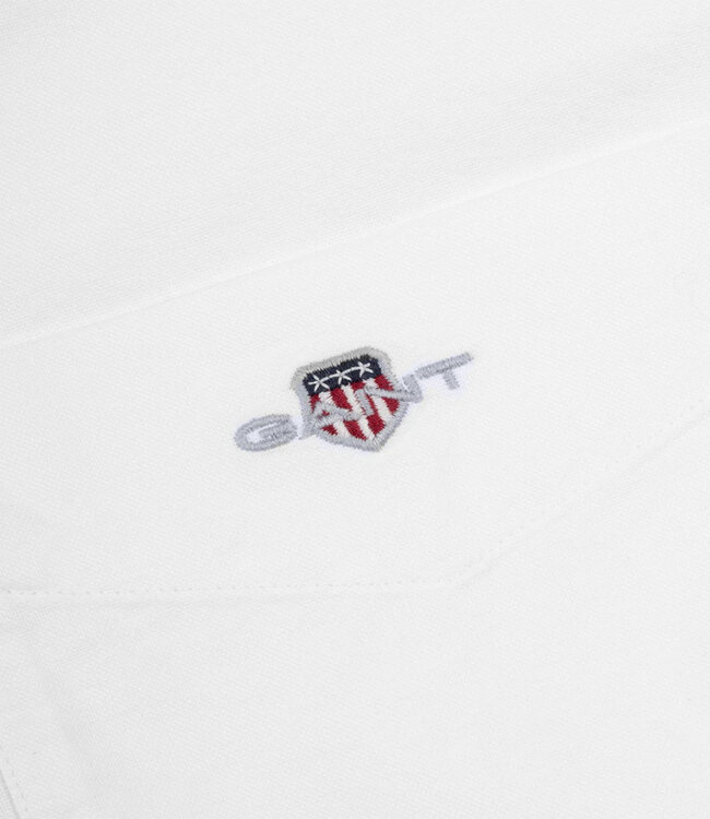 Gant 3000200-110 heren overhemd wit oxford uni