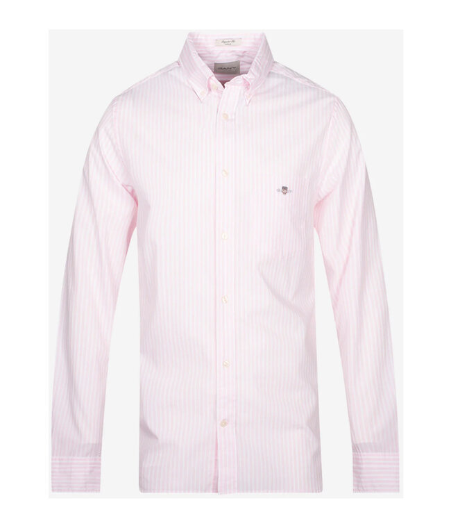 Gant 3000130-662 heren overhemd lichtroze-wit streepje