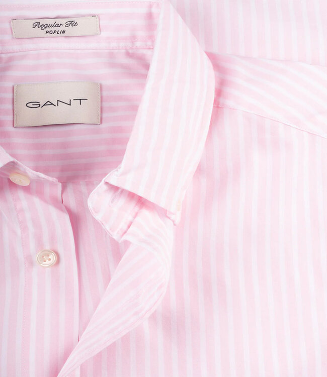 Gant 3000130-662 heren overhemd lichtroze-wit streepje