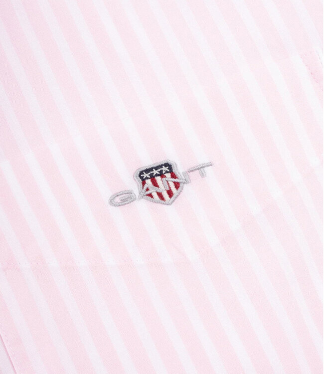 Gant 3000130-662 heren overhemd lichtroze-wit streepje