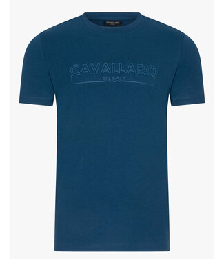 Cavallaro Beciano Tee blue opal  t-shirt blauw