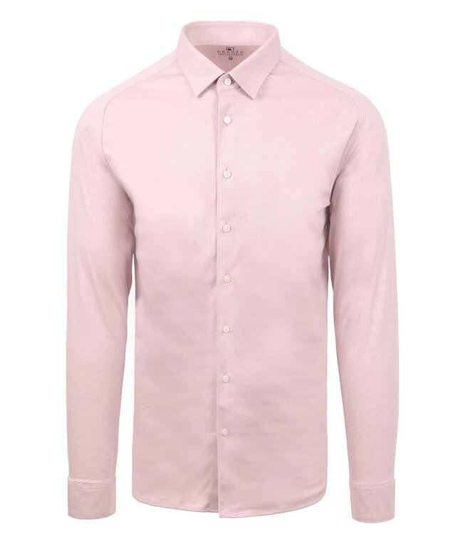 Desoto soft mauve pique jersey overhemd