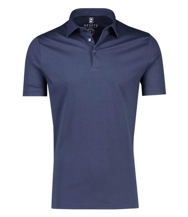 Desoto 97038-3 512 jersey korte mouw polo donkerblauw kent