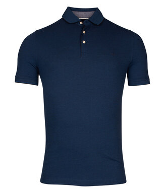 Baileys polo donkerblauw navy katoen stretch