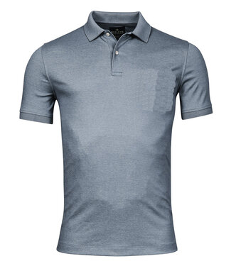 Baileys polo grijs blauw insignia blue zonder borstzak