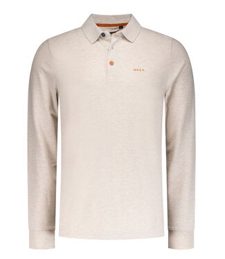 New Zealand Auckland Isaac beige polo lange mouw