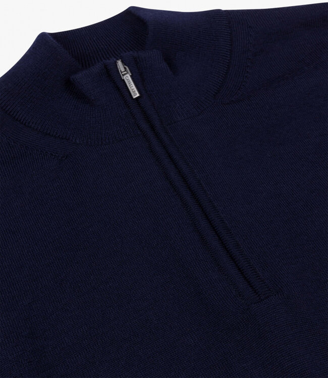 Cavallaro Limited Edition heren donkerblauw zipper trui  met ritsje