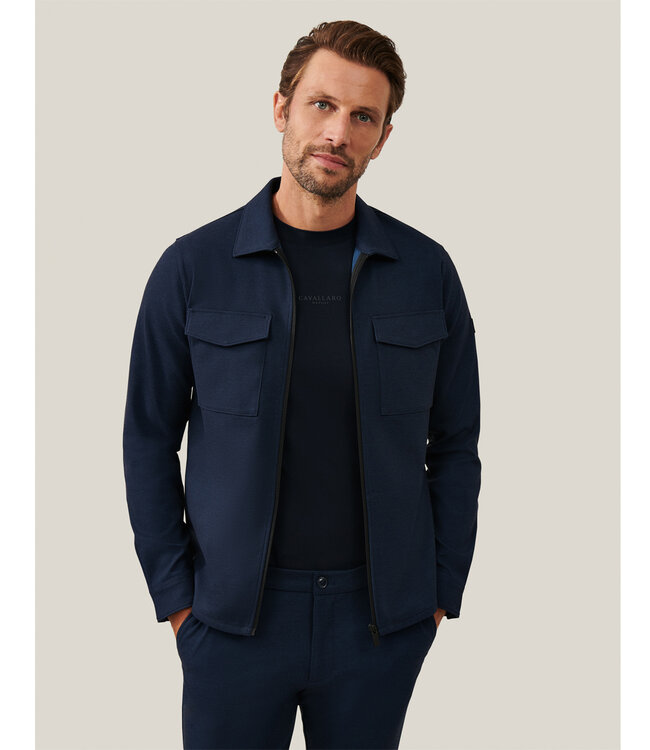 Cavallaro Zivoli Overshirt Mid Blue Melange Limited Edition