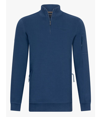 Cavallaro Limited Edition Benalio heren zipper met ritsje blauw