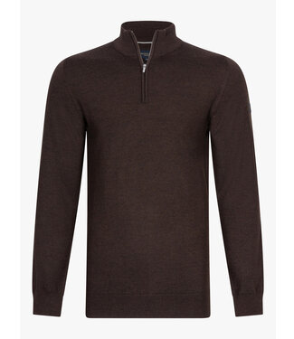 Cavallaro Limited Edition heren bruin zipper trui  met ritsje