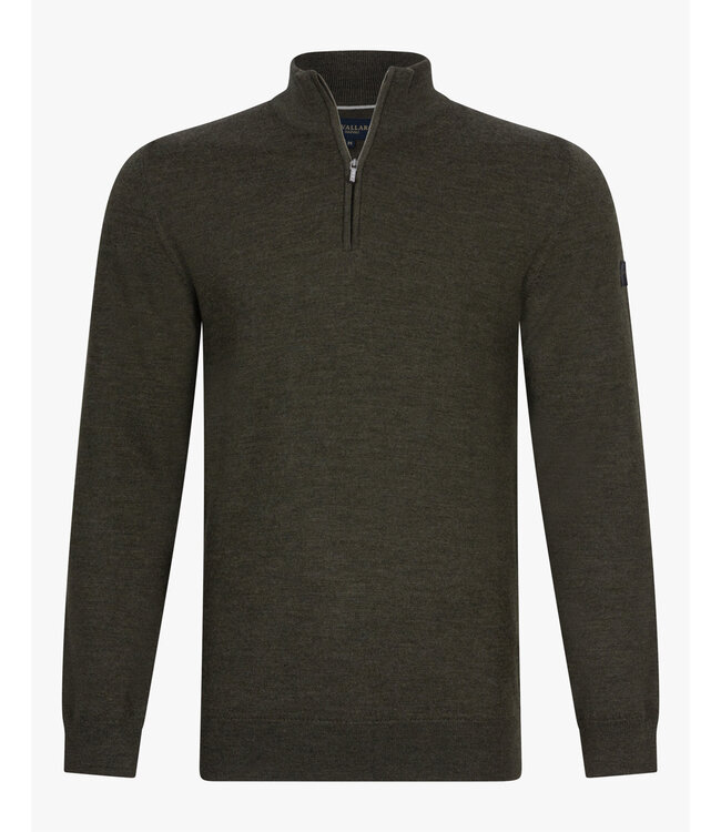 Cavallaro Limited Edition heren mid green zipper trui  met ritsje