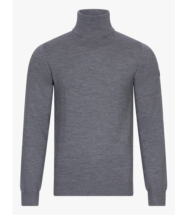 Cavallaro 118245002 heren coltrui  dark grey melange merino wol