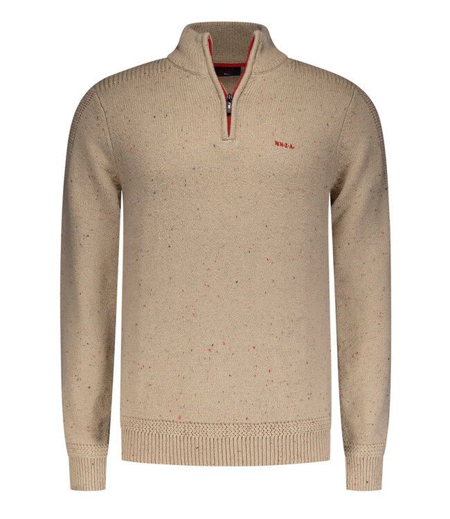 New Zealand Auckland Lincoln 24HN409 1116 heren zipper beige zand met ritsje