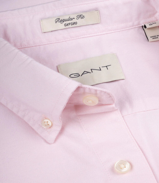 Gant 3000200 662 Gant heren overhemd lichtroze oxford uni