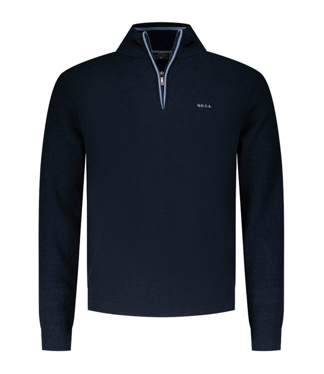 New Zealand Auckland Angel 24KN463 1668 Winter Navy heren zipper met ritsje