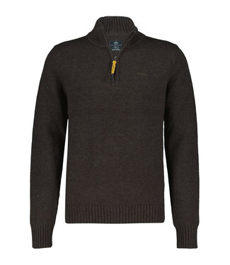 New Zealand Auckland Adan 24KN419 1179 heren zipper dark mocca met ritsje
