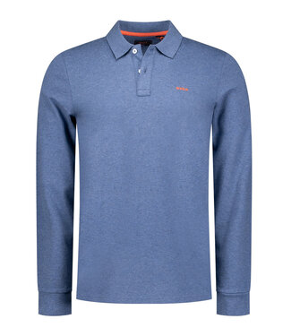 New Zealand Auckland Travis blauw royal petrol polo lange mouw
