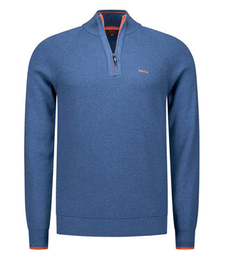 New Zealand Auckland Ralph 25AN429 1669 blauw royal petrol heren zipper met ritsje