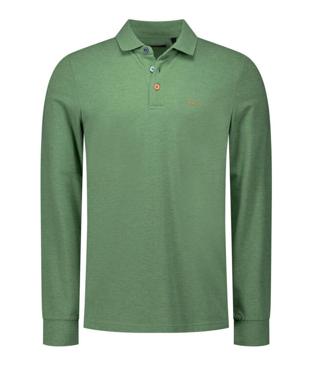 New Zealand Auckland 25BN221 1742 Marshall groen classic army polo lange mouw