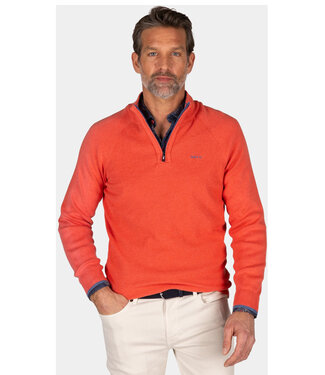 New Zealand Auckland Ralph 25AN429 1510 oranje rood red orange heren zipper met ritsje