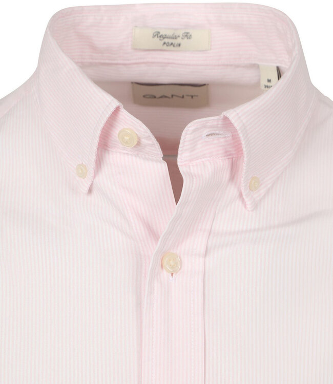 Gant 3000140 662 heren overhemd lichtroze-wit streepje