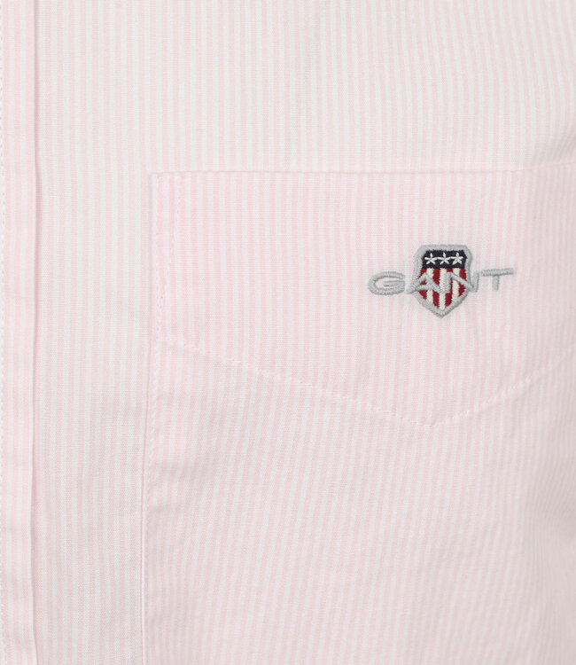 Gant 3000140 662 heren overhemd lichtroze-wit streepje
