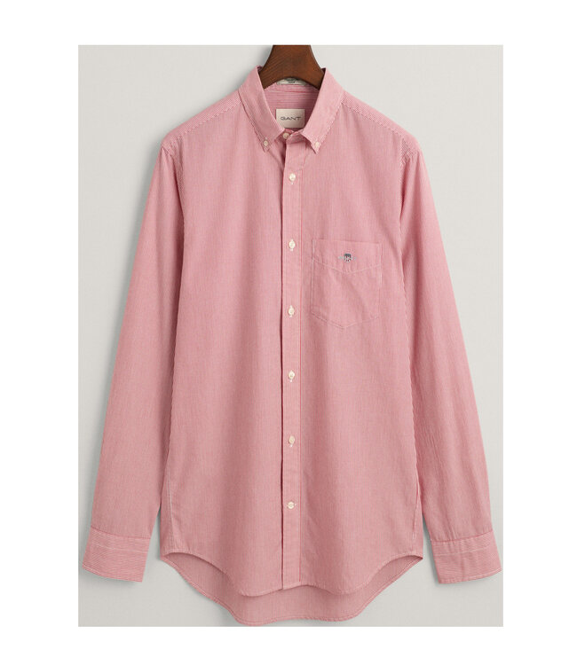 Gant 3000140 630 heren overhemd rood-wit streepje