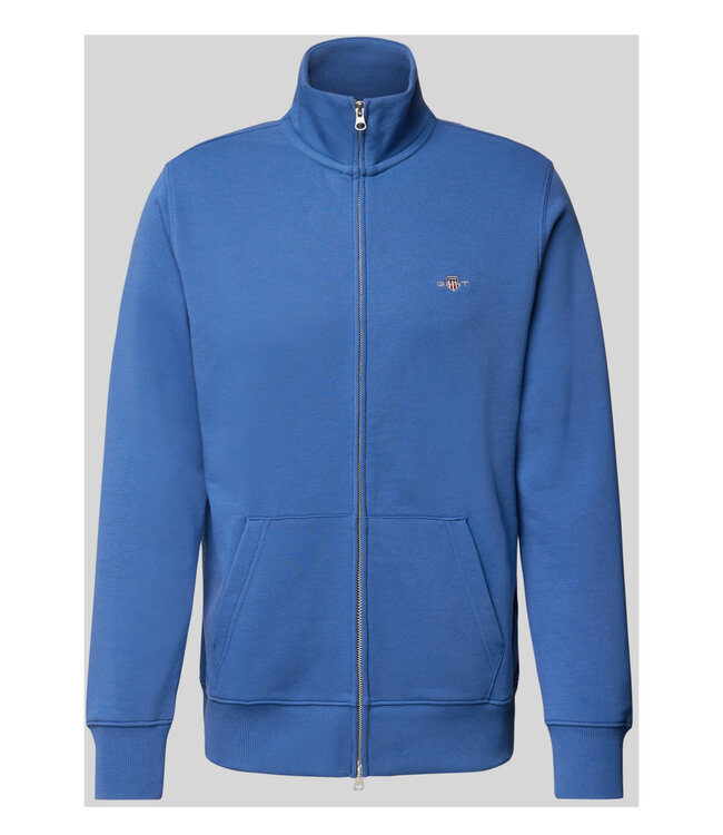 Gant 2008006 407 Limited Edition heren kobaltblauw sweat vest met rits