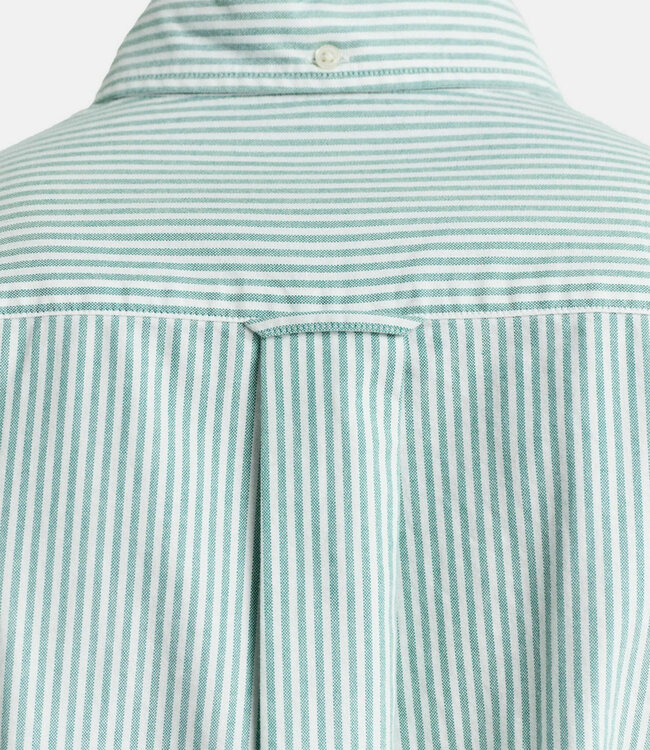 Gant 3000230-322 Limited Edition heren overhemd lange mouw groen-wit oxford streepje regular fit