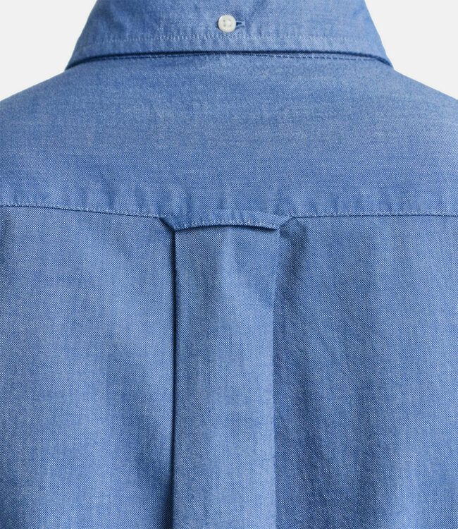 Gant 3000200 407 heren overhemd lange mouw blauw oxford uni rich blue