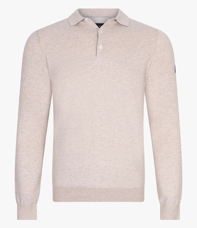 Cavallaro Limited Edition Sorrentino polo lange mouw kit melange