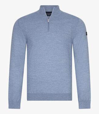 Cavallaro Limited Edition Palio blauw heren zipper trui