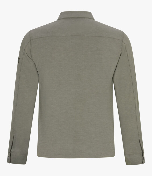 Cavallaro 123251004 522006 Zedenio Overshirt mid green melange Limited Edition