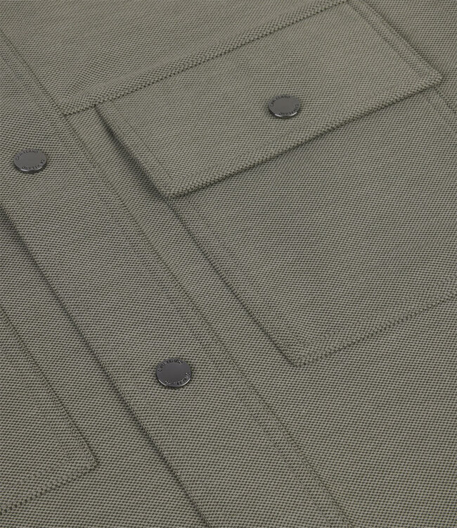 Cavallaro 123251004 522006 Zedenio Overshirt mid green melange Limited Edition