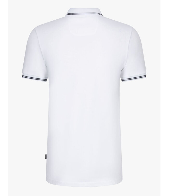 Cavallaro 116251004 Limited Edition heren polo andriano wit katoen stretch