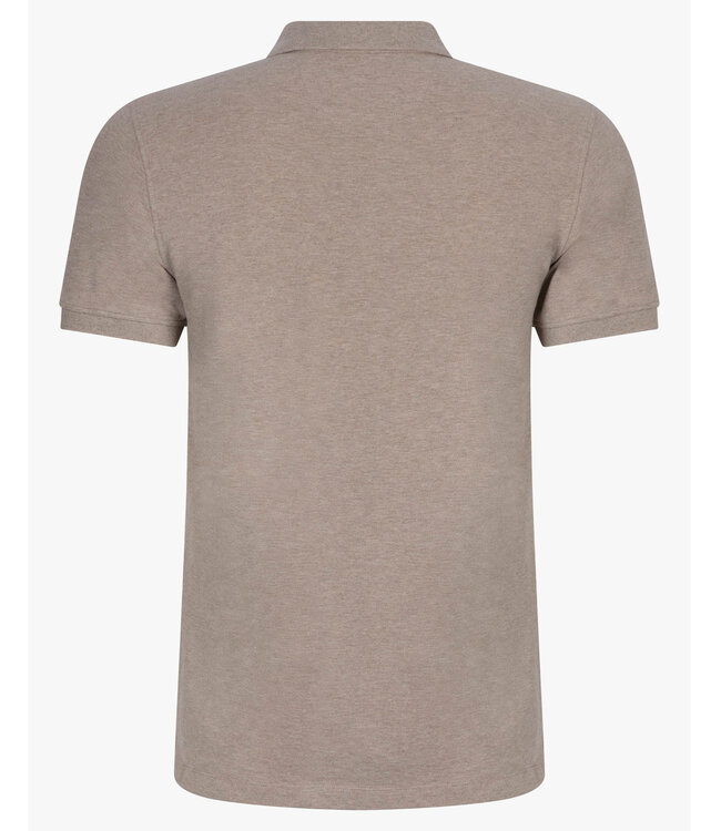 Cavallaro 116251003 Limited Edition heren polo bavone sand melange organisch katoen stretch