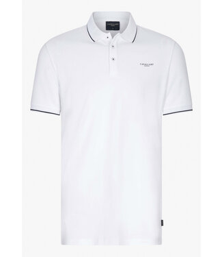 Cavallaro Limited Edition heren polo wit katoen stretch