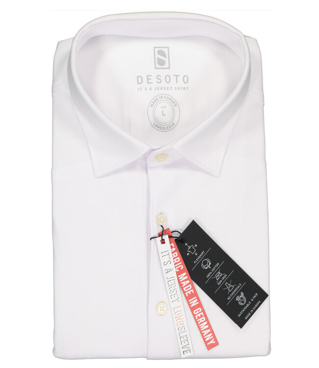 Desoto wit white structuur pique wide spread kent