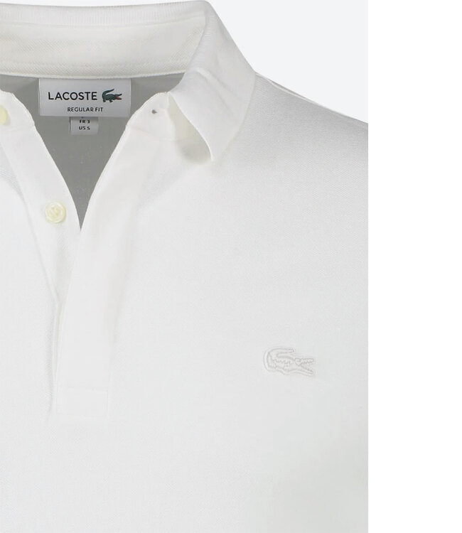 Lacoste PH5522 001 regular fit model Paris wit polo wit krokodil