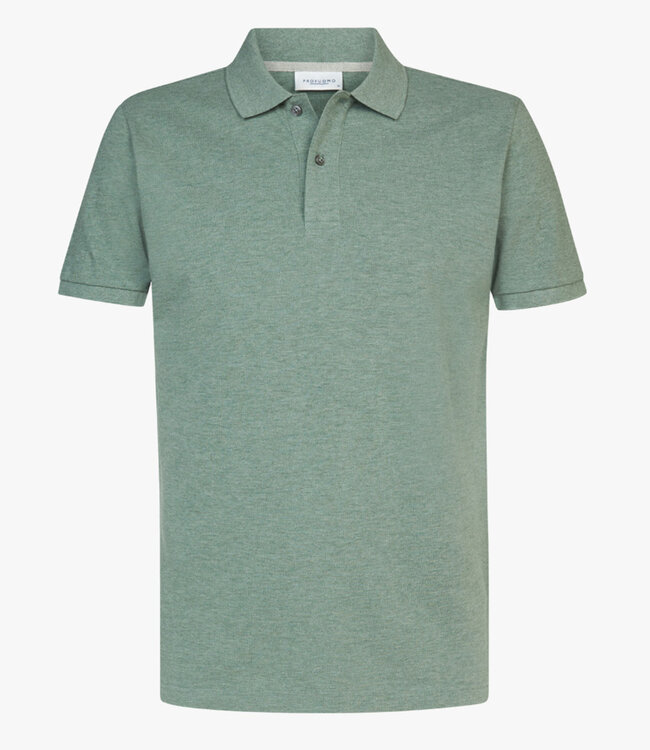 Profuomo PPWD10019K heren polo groen 100% pique katoen