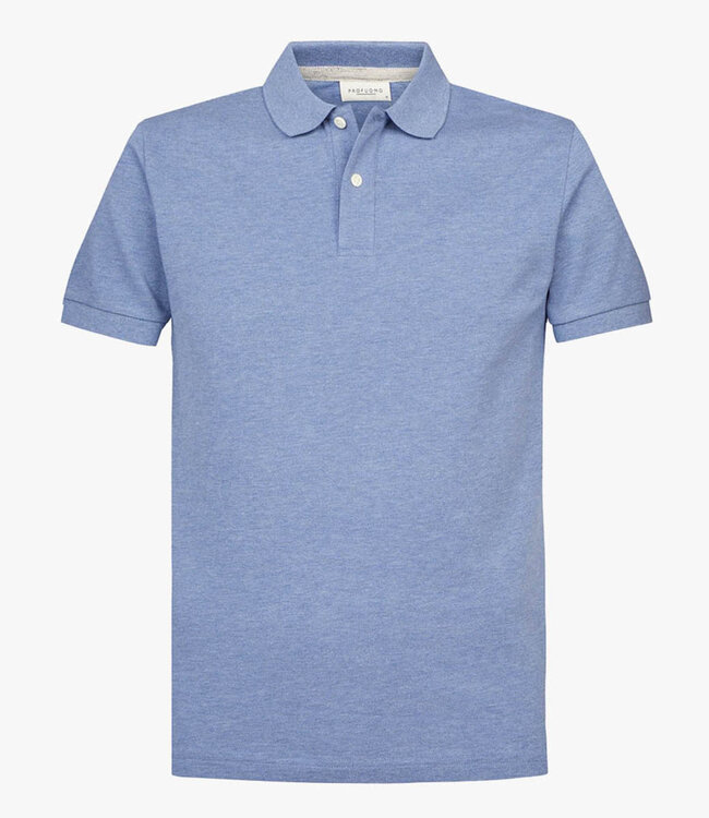 Profuomo PPWD10019O heren polo jeans blauw 100% pique katoen