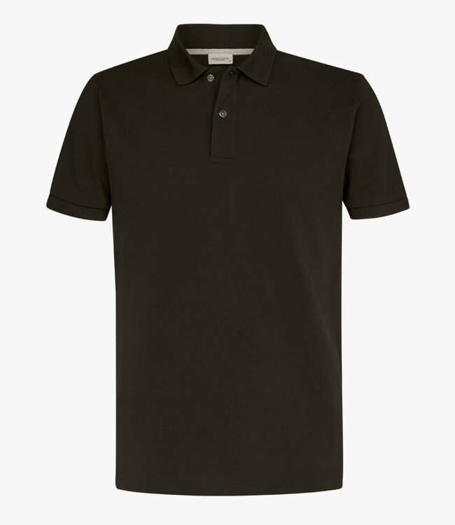 Profuomo PPWD10019L heren polo donkergroen army 100% pique katoen
